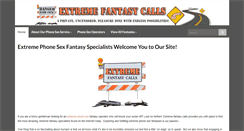 Desktop Screenshot of extremefantasycalls.com