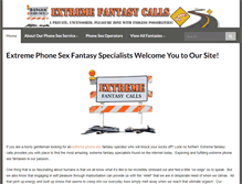 Tablet Screenshot of extremefantasycalls.com